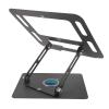 Gucagle Laptop Stand Adjustable Height Angle Non Slip Metal Riser Holder for Notebook Tablet Mobile Phone Sturdy Durable Computer Stand for Home Office Work view 4