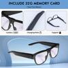 Camera Glasses Smart Video Glasses,HD 1080p Recording Outdoor Sport Glasses with Camera Wearable Eyeglass Built-in 32G Memory CardPerfect for Outdoor Travel, Driving, and Hiking. (Retro) view 2