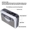 Bewinner Cassette Player AM FM Radio, Retro Cassette Tape Player Recorder with Digital Clock Timer, Built in Speaker & 3.5mm Microphone Earphone Jack, Compact Gift for Music Lovers view 4
