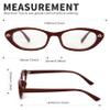 BOTEN Cat Eye Blue Light Blocking Glasses for Women Men Small Oval Eyeglasses Anti Glare Nerd Eyewear view 3