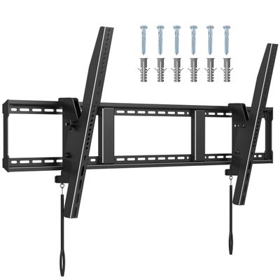 Suptek Heavy Duty Tilted TV Wall Mount for 60-120" TVs  220Lbs, Fits 3 Studs of 16" and 2 Studs of 18" or 24", VESA 1100x600mm, Low Profile for LED/OLED/LCD, MT11