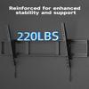 Suptek Heavy Duty Tilted TV Wall Mount for 60-120" TVs  220Lbs, Fits 3 Studs of 16" and 2 Studs of 18" or 24", VESA 1100x600mm, Low Profile for LED/OLED/LCD, MT11 view 3