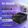 RAIDMAX H200 ATX Gaming Case Bundle, 5X ARGB Fans, Patented Air Tunnel Design, Includes RX-850AEM 850W ATX 3.1 PCIe Gen 5 Fully Modular 80+ Gold Power Supply, Supports 400mm GPU(CASE+850W) view 3