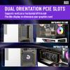 RAIDMAX H200 ATX Gaming Case Bundle, 5X ARGB Fans, Patented Air Tunnel Design, Includes RX-850AEM 850W ATX 3.1 PCIe Gen 5 Fully Modular 80+ Gold Power Supply, Supports 400mm GPU(CASE+850W) view 4