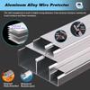 Cable Nizer Raceway - Metal Wall/Floor Mounted Wire Protector Channel, Non-Slip Electric Cord Shielding for Home Safety, Durable Cable Management Solution view 4