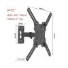 HILLPORT TV Wall Mounts - Full Motion Mount for 23-55 Inch Flat Screens TV Stand Display Suporte Monitor Bracket Soporte 40" P2 view 2