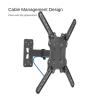 HILLPORT TV Wall Mounts - Full Motion Mount for 23-55 Inch Flat Screens TV Stand Display Suporte Monitor Bracket Soporte 40" P2 view 4