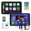 10.1"/11.6" Two Headrest Monitor for Car, Touch Screen Video Player Supports Phone Mirror Link, AV in/Out, and TF Card Playback 11.6in view 1