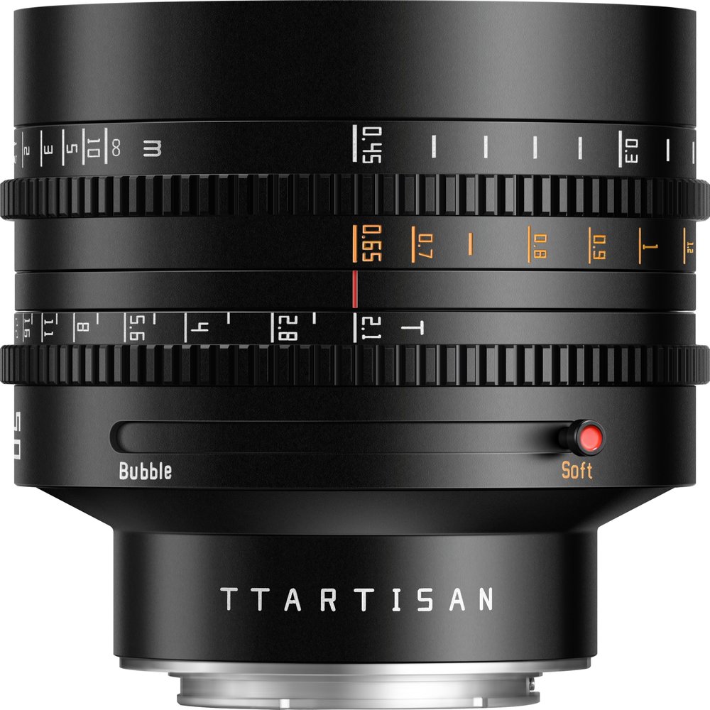 TTArtisan 50mm T2.1 Dual Bokeh Cine Lens, MF Full Frame Large Aperture Mirrorless Cameras Lens (E Mount)