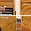 Bamboo CD/DVD Storage Rack,DVD Display Storage Box,Holds up to 40 CD Cases,Applicable CD Size 14 * 1.2 * 12.5cm,No Assembly Required,for Home Office view 3