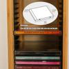 Bamboo CD/DVD Storage Rack,DVD Display Storage Box,Holds up to 40 CD Cases,Applicable CD Size 14 * 1.2 * 12.5cm,No Assembly Required,for Home Office view 4
