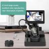 Diamond Inspection Microscope - 4.3'' LCD Digital Viewer, 50-1000X Magnification, LED Illumination, Adjustable Focus 10-40mm, Perfect for Gemstone and Jewelry Evaluation view 2