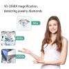 Diamond Inspection Microscope - 4.3'' LCD Digital Viewer, 50-1000X Magnification, LED Illumination, Adjustable Focus 10-40mm, Perfect for Gemstone and Jewelry Evaluation view 4