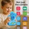 Kids Instant Print Camera, 2.4" HD Screen Instant Camera, Dual 3MP Kids Camera, 1080P Video, MP3 & Games, Includes Printing Paper & Lanyard, Gift for Boys & Girls (Blue-Black and White Printing) view 4