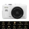 Fabater 4K Digital Camera for Photography, 64MP WiFi Mirrorless Camera with 3 Inch Flip Screen, 18X Digital Zoom, Autofocus, Vlogging for Beginners, Compact Travel (White) view 4
