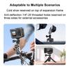 Camera Grip Vlog Holder for DJI Osmo Action 6, Sports Camera Aluminum Stand Protective Frame Shooting Bracket (Silver Grey) view 3