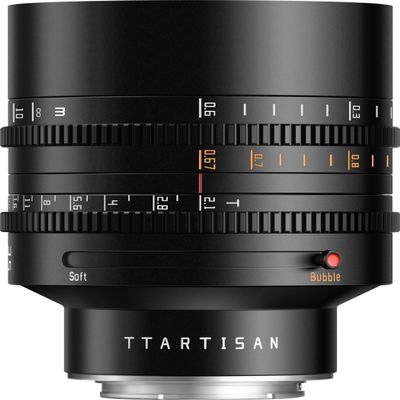 TTArtisan 85mm T2.1 L Dual Bokeh Cine Lens, MF Full Frame Large Aperture Cameras Lens for Panasonic S1/S1R/S1H/S5M2/S9, for Sigma FP, FPL, BF, for Lecia SL, SL2, SL2-S, SL3, SL3-S