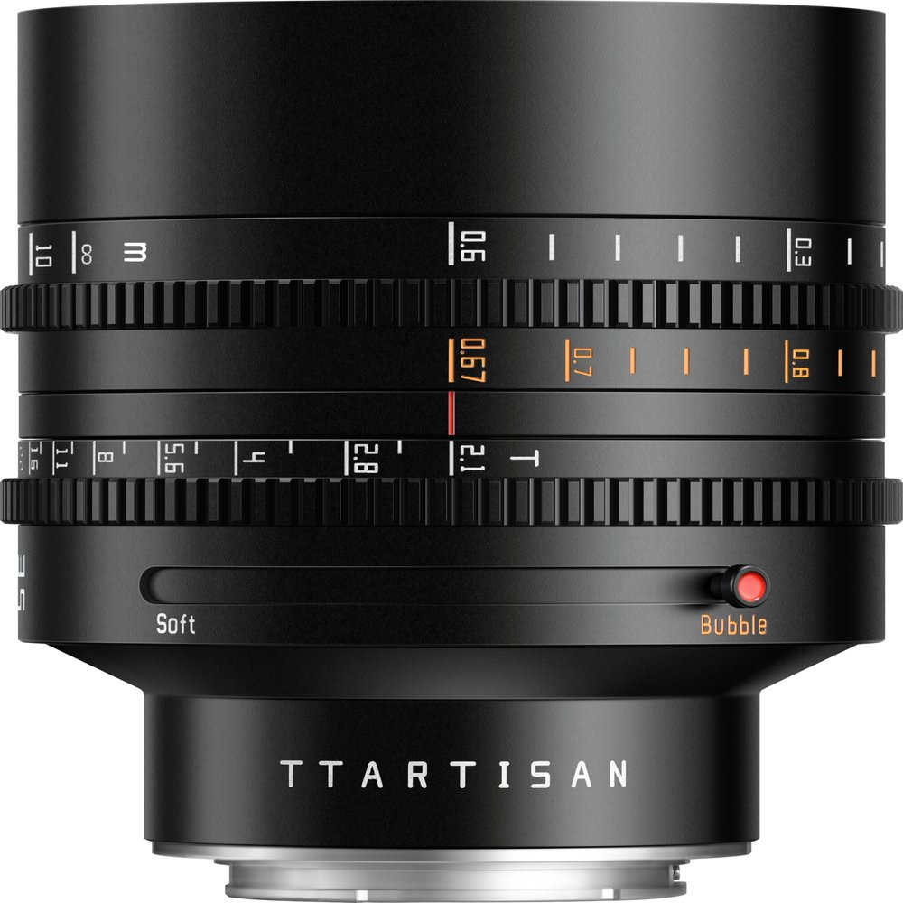 TTArtisan 85mm T2.1 L Dual Bokeh Cine Lens, MF Full Frame Large Aperture Cameras Lens for Panasonic S1/S1R/S1H/S5M2/S9, for Sigma FP, FPL, BF, for Lecia SL, SL2, SL2-S, SL3, SL3-S