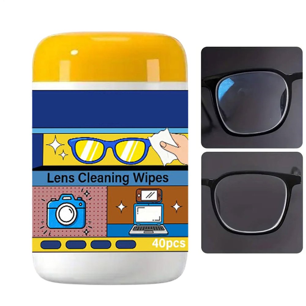 Screen Cleaning Pads - Non-Abrasive Wet Wipes, Streak-Free Gentle Solution, Multi- Electronics Cleaner, Optics Safe Lens Eyewear, Portable Device Tissues | for Teachers Students Travel