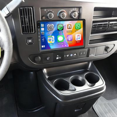 10.1 Inch Android 14 Car Radio Stereo Upgrade for GMC Savana 2008-2024 Radio Replacement Touch Screen GPS Navi Head Unit w/Wireless Carplay & Android Auto Double Din Bluetooth WiFi Backup Camera
