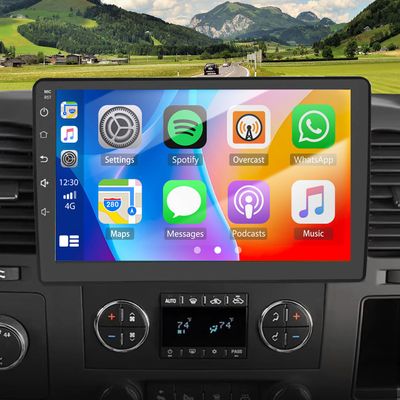 10.1 Inch Android 14 Car Radio Stereo Upgrade for GMC Sierra/Yukon 2007-2014 Radio Replacement Touch Screen GPS Navi Head Unit w/Wireless Carplay & Android Auto Double Din Bluetooth WiFi Backup Camera