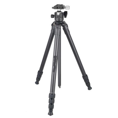 Compatible for DSLR Camera, Aluminum Lightweight Travel Tripod with Panoramic Ball Head, 33.1lbs Max Load(HT4 add Ball Head)