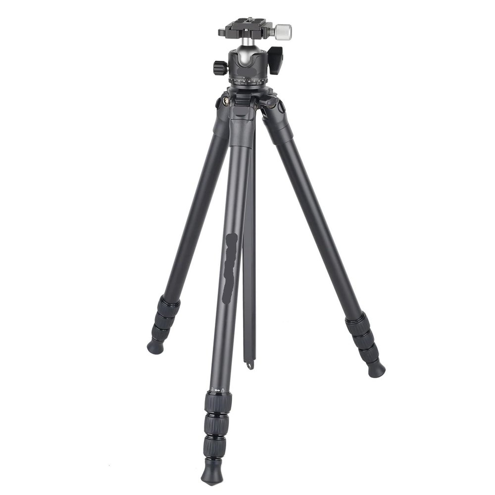 Compatible for DSLR Camera, Aluminum Lightweight Travel Tripod with Panoramic Ball Head, 33.1lbs Max Load(HT4 add Ball Head)