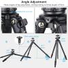 Compatible for DSLR Camera, Aluminum Lightweight Travel Tripod with Panoramic Ball Head, 33.1lbs Max Load(HT4 add Ball Head) view 4