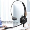 KunEchevyr Customer Service Headset, Call Center Headphone with Noise Cancelling, Adjustable Microphone Pole, Ergonomic Design for Office Telemarketing, USB Wired Headset for Business Profess view 4