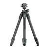Compatible for Camera, Carbon Fiber Travel Tripod with Dual-Section Center Column for Low-Angle & Overhead Shots view 1