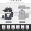 Compatible for DSLR Camera, Aluminum Lightweight Travel Tripod with Panoramic Ball Head, 33.1lbs Max Load(HT4 add Holder) view 2