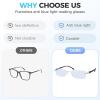 2026 Upgraded self adjusting glasses, Fashion Semi Rimless Glasses for Office, Auto Focus Glass Self (1pc) view 3