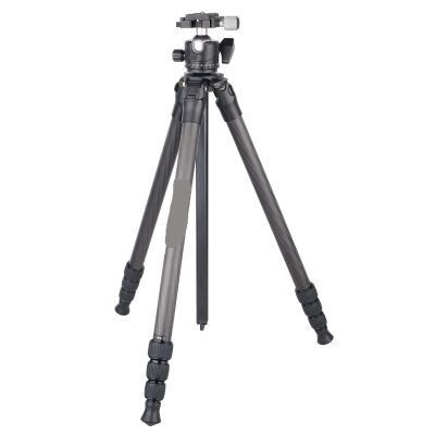 Compatible for Camera, Carbon Fiber Tripod with 36mm Ball Head, Lightweight Travel Tripod, 15kg Load(HT4C add Ball Head)
