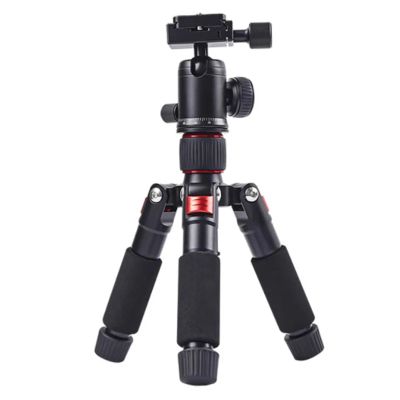 Compatible for Camera, Portable Tabletop Tripod with 360 Ball Head, Lightweight Mini Travel Stand(Red)