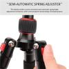 Compatible for Camera, Portable Tabletop Tripod with 360 Ball Head, Lightweight Mini Travel Stand(Red) view 4