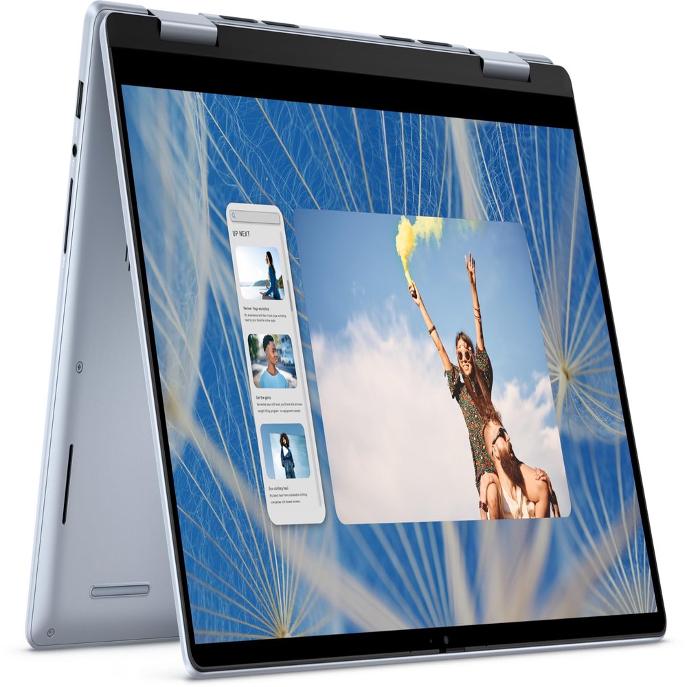 Dell Inspiron 14 2-in-1 Laptop - 14 60Hz WUXGA IPS Touchscreen - Intel Core 7 150U 5.4Ghz 10-Core - Intel Arc Graphics Shared - 64GB RAM - 2TB SSD - W10P - HD Audio - 1080p FHD Camera - Ice Blue