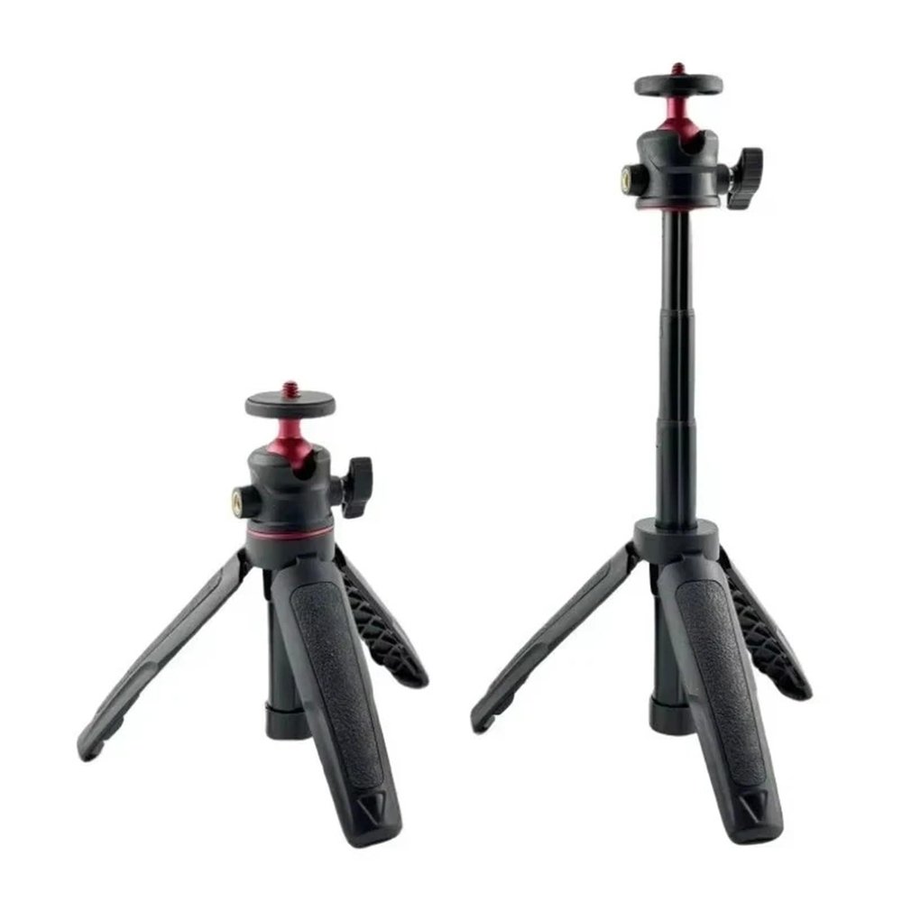 Compatible for Camera, Mini Extendable Desktop Tripod with Flexible Ball Head & 1/4 Inch Screw Mount