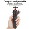 Compatible for Camera, Mini Extendable Desktop Tripod with Flexible Ball Head & 1/4 Inch Screw Mount view 2