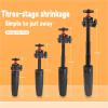 Compatible for Camera, Mini Extendable Desktop Tripod with Flexible Ball Head & 1/4 Inch Screw Mount view 3