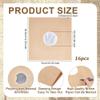BENECREAT 16Pcs Brown Kraft Paper Vinyl Record Sleeves, 12 Inch Album Jackets with Inner Sleeves for Album Vinyl Records Collections Storage Decorations (110GSM) view 2