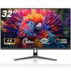 DJiEX 32 Inch 4K Computer Monitor, UHD 3840 * 2160P Ultra-Clear Screen, 60HZ, 3500:1 Contrast Ratio, 100% sRGB, FreeSync, Eyecare, IPS Panel, Compatible with Wall mounting, Ideal for Business, Office view 1