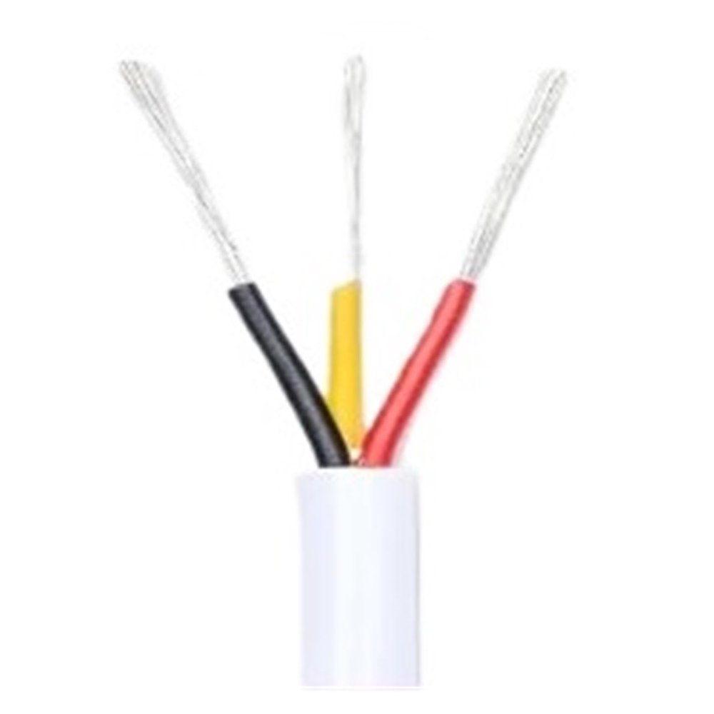 1pc White Multi-core PVC Insulated sheathed Wire 2 3 4 5 6 7 8 9 10 Cores Signal, Audio, Power Cord(4 Cores,10 Meters_24AWG)