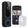 Hubposh Video Doorbell Camera with Receiver, Wireless 1080P Baby Monitor view 1