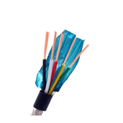 1pc Shielded Soft Cable Wire 2 Meters Pure Copper core 2-40 26 24 22 20 18awg Anti-Jamming Signal Control(7 CORES_24 AWG-0.2MM)