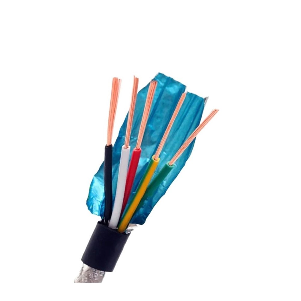 1pc Shielded Soft Cable Wire 2 Meters Pure Copper core 2-40 26 24 22 20 18awg Anti-Jamming Signal Control(7 CORES_24 AWG-0.2MM)