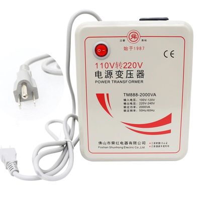 110v to 220v Transfomer Inverter Step Up Voltage Converter Commercial Adapter 2000 W for Europe Asia Appliances Used in US