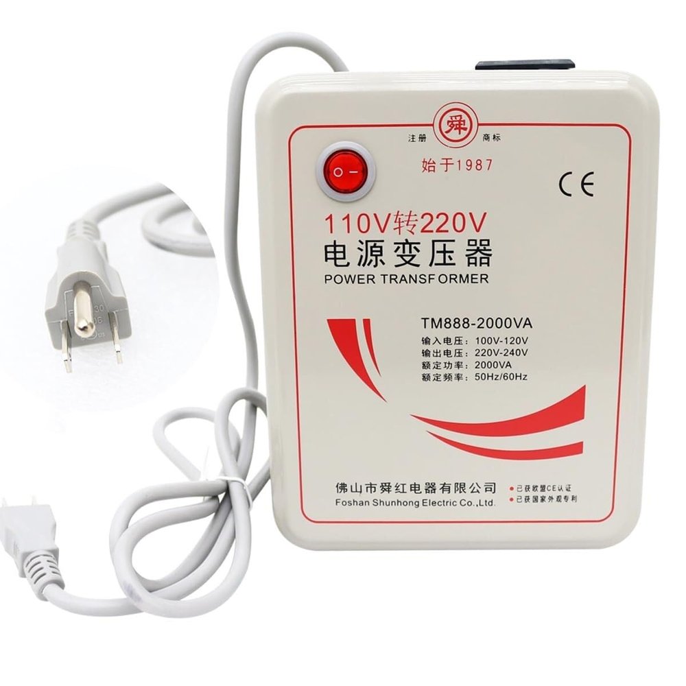110v to 220v Transfomer Inverter Step Up Voltage Converter Commercial Adapter 2000 W for Europe Asia Appliances Used in US