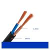 1pc Outdoor Waterproof Copper Wire PVC Sheathed Insulation 2/3 Cores Cable for Lighting Fixtures Installation Wires(2 Cores 10m) view 2