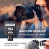 GIGASTONE 200GB Micro SD Card, A1 V30 4K Video Recording, Compatible with Security Camera, Dash Cam, Drone, 100MB/s MicroSDXC Memory Card UHS-I, with Adapter view 2