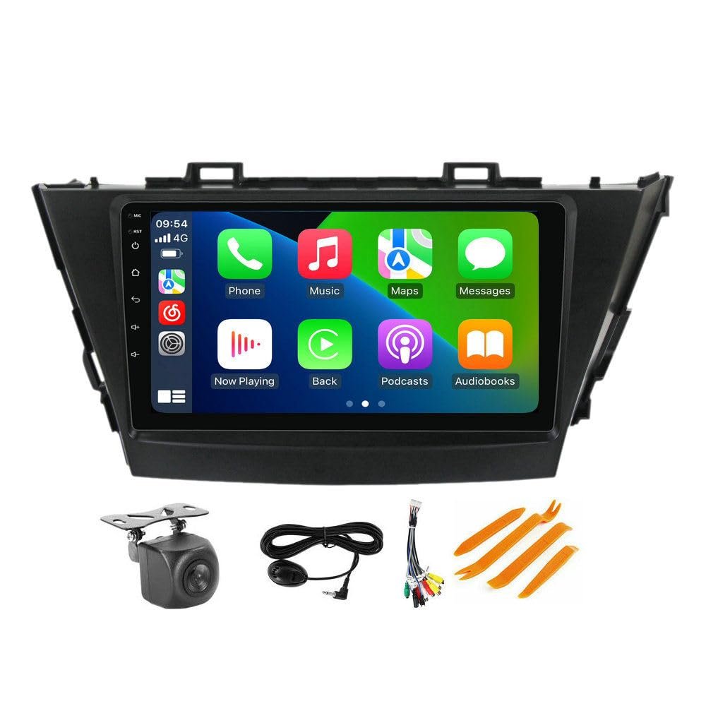 Android Stereo for Toyota Prius Plus V Alpha 2012-2017 RHD - 9" IPS Touch Screen Built-in Car-Play Android Auto/GPS Navigation/5G WiFi/FM/SWC/AHD Camera